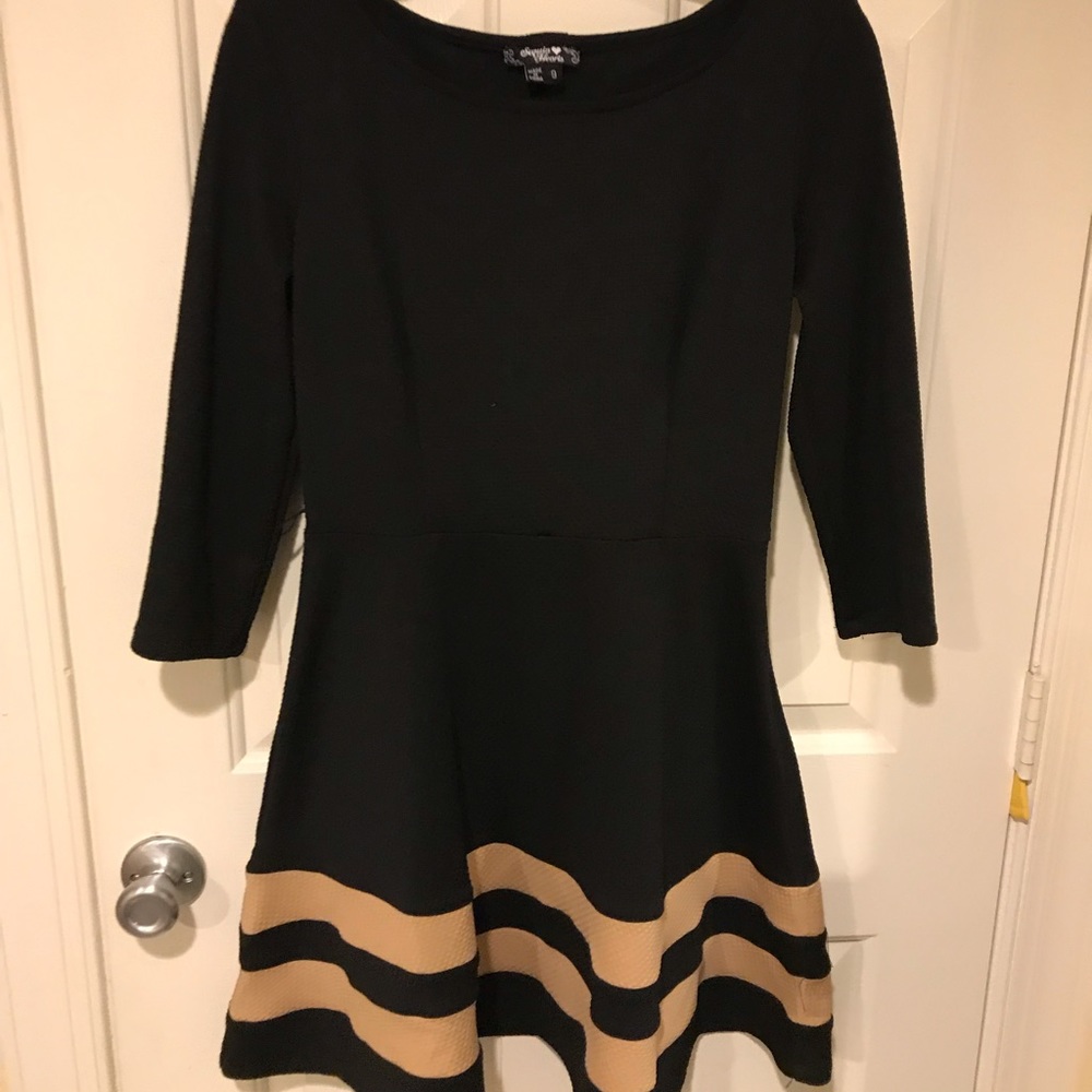 Black and Cream business dress